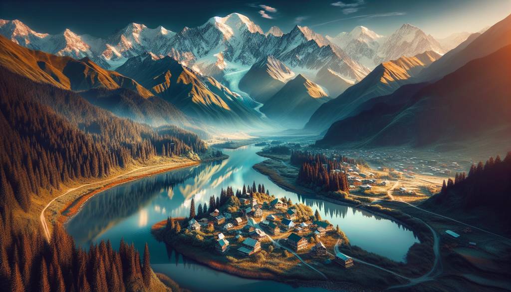 La majesté du Caucase: montagnes de la Géorgie