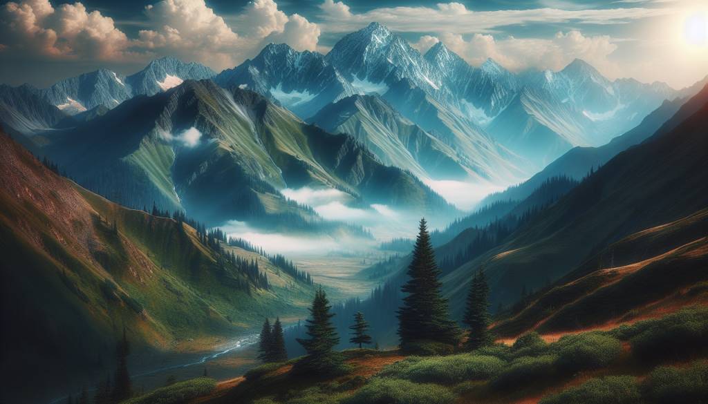 Les montagnes imposantes du Canada et leur nature sauvage
