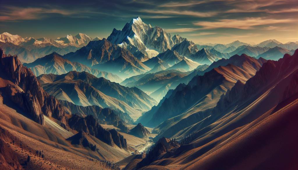 Exploration des montagnes de l'Afghanistan et leurs sommets les plus hauts