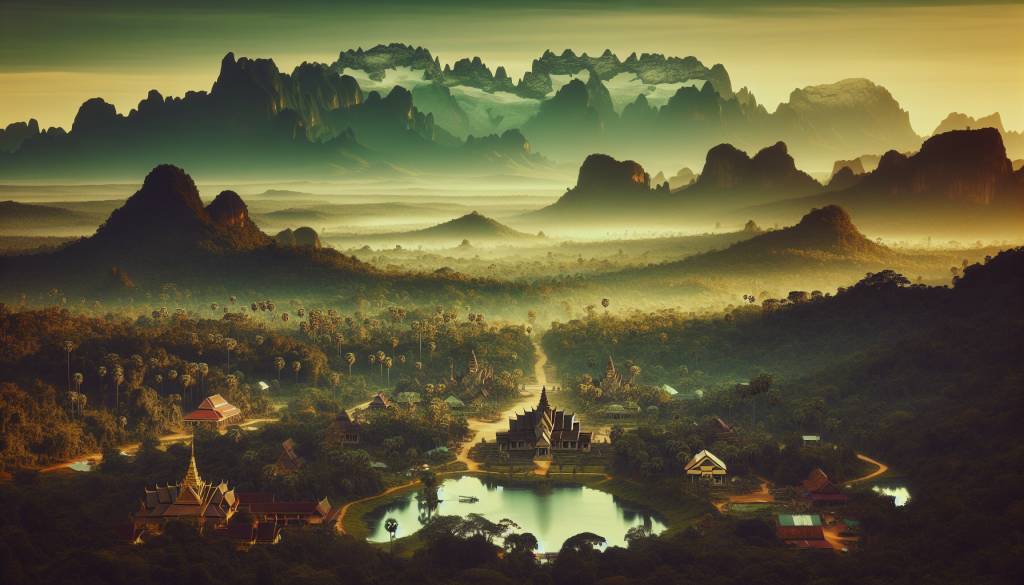 Culture et topographie: les montagnes du Cambodge