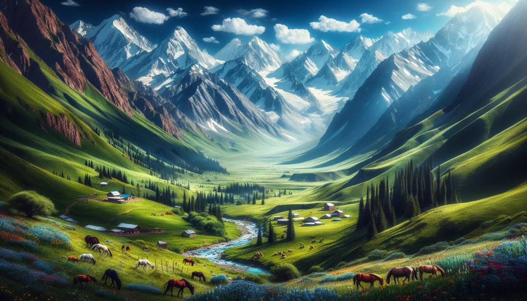 Nature kirghize: les montagnes du Kirghizistan