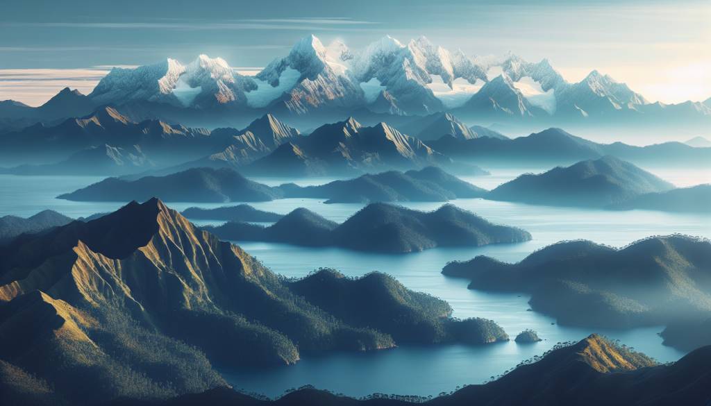 Archipel et altitude: montagnes de l'Indonésie
