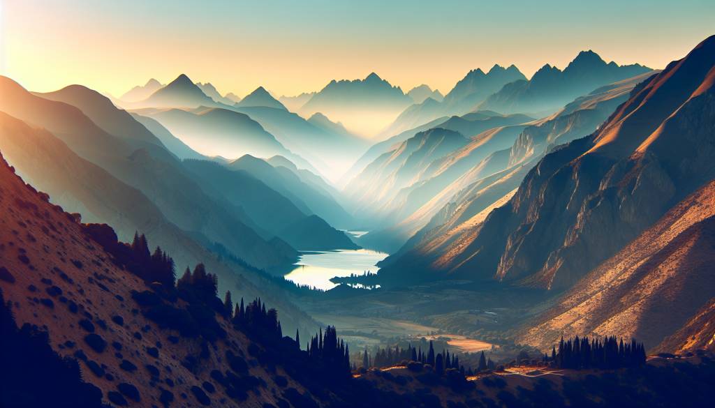 Terre sainte et sommets: montagnes d'Israël