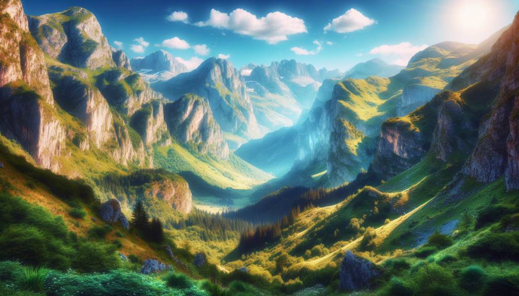 Panorama balkanique: montagnes de la Bosnie-Herzégovine