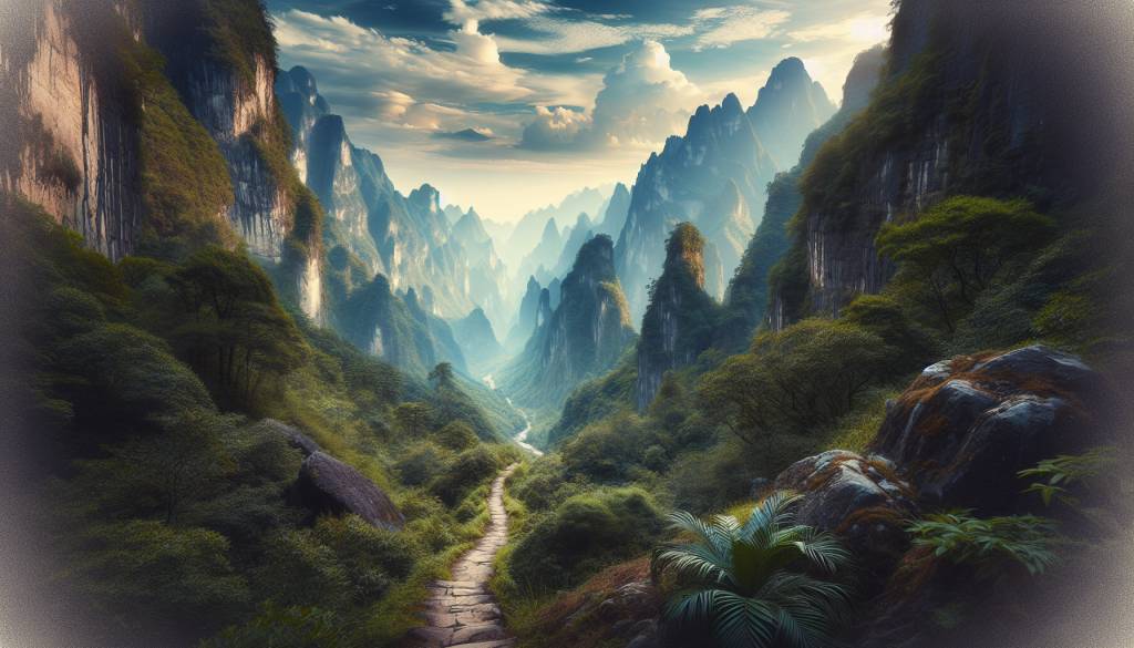 Sentiers des montagnes de la Chine et leurs histoires millénaires